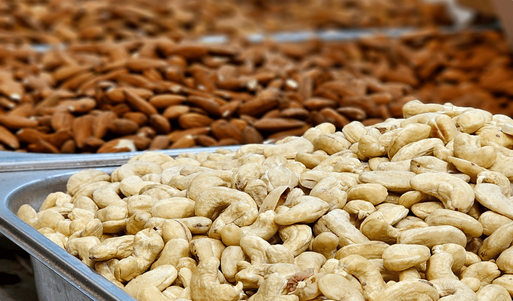 Nutrition cover with nuts